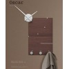 Designové hodiny 10-130n natur CalleaDesign Oscar 66cm (více dekorů dýhy) (Obr. 0)