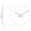 Designové nástěnné hodiny NOMON OJ červené 50cm (Obr. 3)
