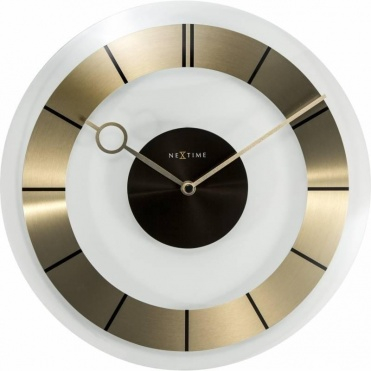 Designové nástěnné hodiny 2790go Nextime Retro Gold 31cm
Click to view the picture detail.