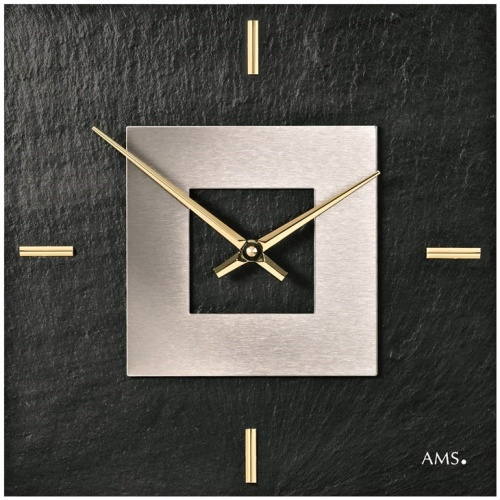 Designové nástěnné břidlicové hodiny 9525 AMS 30cm
Click to view the picture detail.