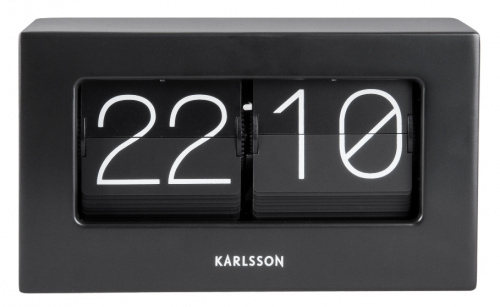 Designové stolní překlápěcí hodiny 5620BK Karlsson 21cm
Click to view the picture detail.