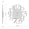 Designové hodiny 10-020n CalleaDesign Russel 45cm (více dekorů dýhy) (Obr. 3)