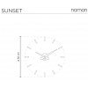Designové nástěnné hodiny Nomon Sunset Graphite 50cm (Obr. 2)