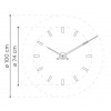 Designové nástěnné hodiny Nomon Tacon Graphite 100cm (Obr. 6)