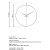 Designové nástěnné hodiny Nomon Barcelona Small 76cm (Obr. 5)
