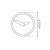 Designové nástěnné hodiny Nomon Atomo Graphite 10cm (Obr. 3)