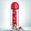 ASOBU multifunkční týdenní dávkovací láhev Pill Organizer červená 600ml (Obr. 1)