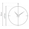 Design Wall Clock Nomon Bilbao Graphite Small 92cm (Obr. 7)