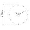 Designové nástěnné hodiny Nomon Rodon Graphite 70cm (Obr. 4)