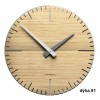 Designové hodiny 10-025 natur CalleaDesign Exacto 36cm (více dekorů dýhy) (Obr. 0)