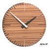 Designové hodiny 10-025 natur CalleaDesign Exacto 36cm (více dekorů dýhy) (Obr. 3)