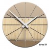 Designové hodiny 10-029 natur CalleaDesign Benja 35cm (více dekorů dýhy) (Obr. 0)