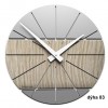 Designové hodiny 10-029 natur CalleaDesign Benja 35cm (více dekorů dýhy) (Obr. 1)