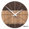 Designové hodiny 10-029 natur CalleaDesign Benja 35cm (více dekorů dýhy) (Obr. 3)