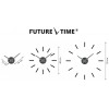 Designer self-adhesive wall clock Future Time FT9400RD Modular red 40cm (Obr. 1)