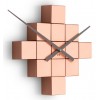 Designer self-adhesive wall clock Future Time FT3000CO Cubic copper (Obr. 1)