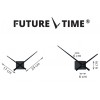 Designer self-adhesive wall clock Future Time FT3000BK Cubic black (Obr. 4)