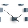 Designer self-adhesive wall clock Future Time FT3000GY Cubic light grey (Obr. 3)