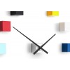 Designer self-adhesive wall clock Future Time FT3000MC Cubic multicolor (Obr. 3)