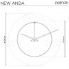 Design Wall Clock Nomon New Anda G 100cm (Obr. 5)