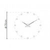 Designové nástěnné hodiny Nomon Rodon 12i black 70cm (Obr. 0)