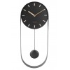 Designové kyvadlové nástěnné hodiny 5822BK Karlsson 50cm (Obr. 0)