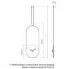 Designové nástěnné hodiny Nomon Colgante Sahara 90cm (Obr. 4)