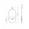 Designové nástěnné hodiny Nomon Eslabon Sahara 68cm (Obr. 3)
