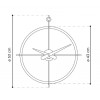 Designové nástěnné hodiny Nomon Dos Puntos NG 55cm (Obr. 1)