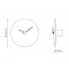 Designové nástěnné hodiny Nomon Bari M Emperador 32cm (Obr. 1)