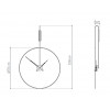 Designové nástěnné hodiny Nomon Daro Gold 108cm (Obr. 8)