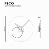 Designové nástěnné hodiny Nomon Pico WO 40cm (Obr. 4)