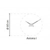 Designové nástěnné hodiny Nomon Axioma IN black 60cm (Obr. 0)