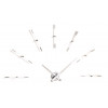 Designové nástěnné hodiny Nomon Merlin 12i white 110cm (Obr. 0)