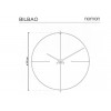 Designové nástěnné hodiny Nomon Bilbao LWB 110cm (Obr. 1)