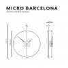 Designové nástěnné hodiny Nomon Barcelona Micro G 54cm (Obr. 2)