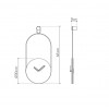 Designové nástěnné hodiny Nomon Eslabon Calacatta 68cm (Obr. 1)
