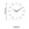 Designové nástěnné hodiny Nomon Tacon 12i white 73cm (Obr. 1)