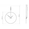 Designové nástěnné hodiny Nomon Daro Graphite 108cm (Obr. 3)