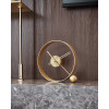 Design Table Clock Endless brushed gold/gold 32cm (Obr. 0)
