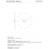 Designové nástěnné hodiny Nomon RODON Mini red 50cm (Obr. 2)