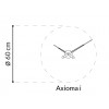 Designové nástěnné hodiny Nomon Axioma IN 60cm (Obr. 1)