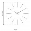 Designové nástěnné hodiny Nomon Merlin Inox 110cm (Obr. 3)