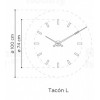 Designové nástěnné hodiny Nomon TACON 12L red 100cm (Obr. 13)