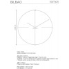 Designové nástěnné hodiny Nomon Bilbao L black 110cm (Obr. 4)