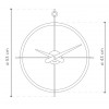 Designové nástěnné hodiny Nomon Dos Puntos I 55cm (Obr. 3)