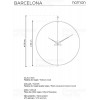 Designové nástěnné hodiny Nomon Barcelona N 100cm (Obr. 8)