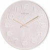 Designové nástěnné hodiny 3096wi Nextime Wood Wood Medium 35cm (Obr. 0)