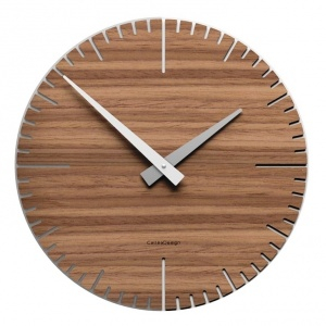 Designové hodiny 10-025 natur CalleaDesign Exacto 36cm (více dekorů dýhy)