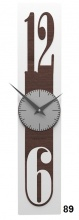 Designové hodiny 10-026 natur CalleaDesign Thin 58cm (více dekorů dýhy)